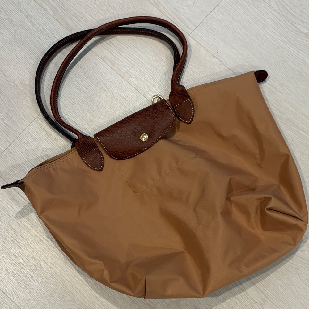 Longchamp Le Pliage Large Brown Tote Bag